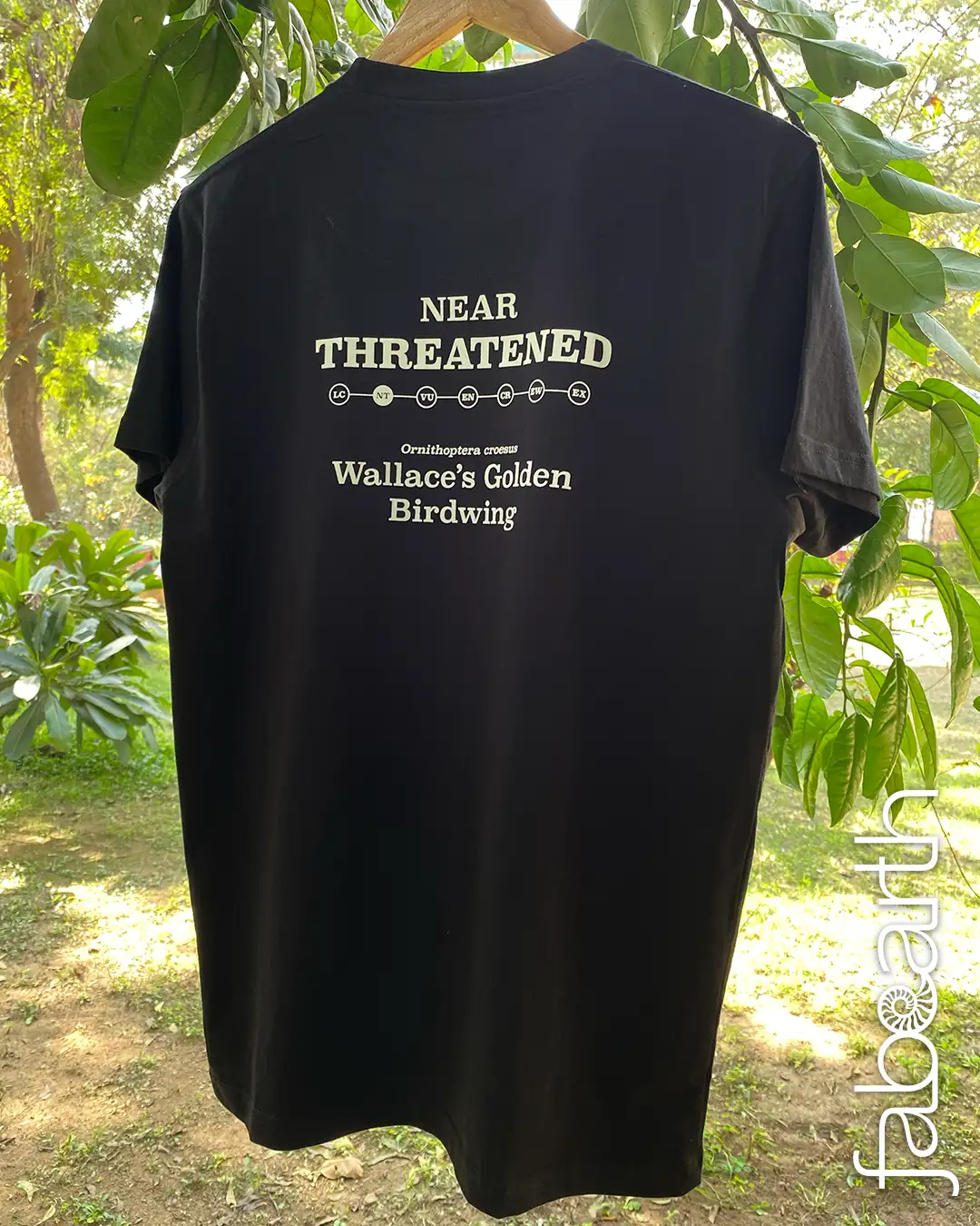 Wallace's Golden Birdwing Tee back by Fabearth